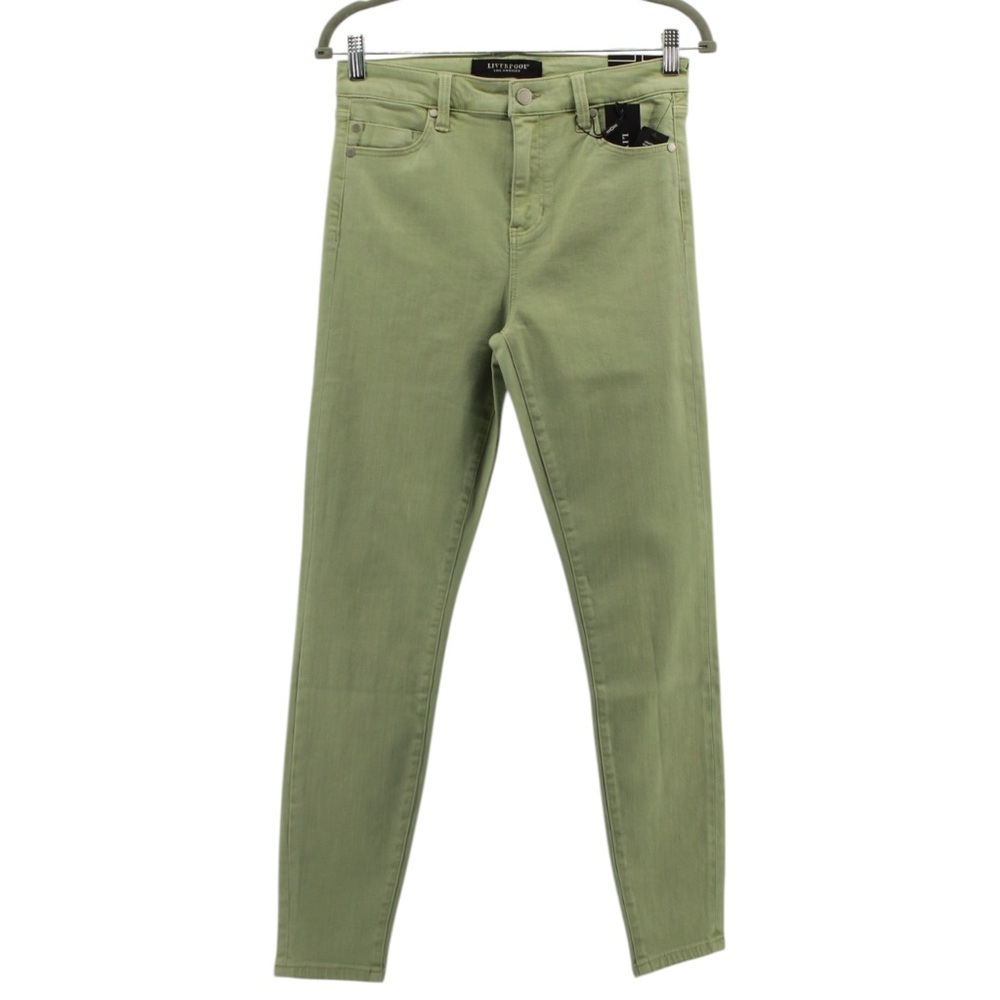 Liverpool Olive Green Skinny Jeans - Picture 2 of 9